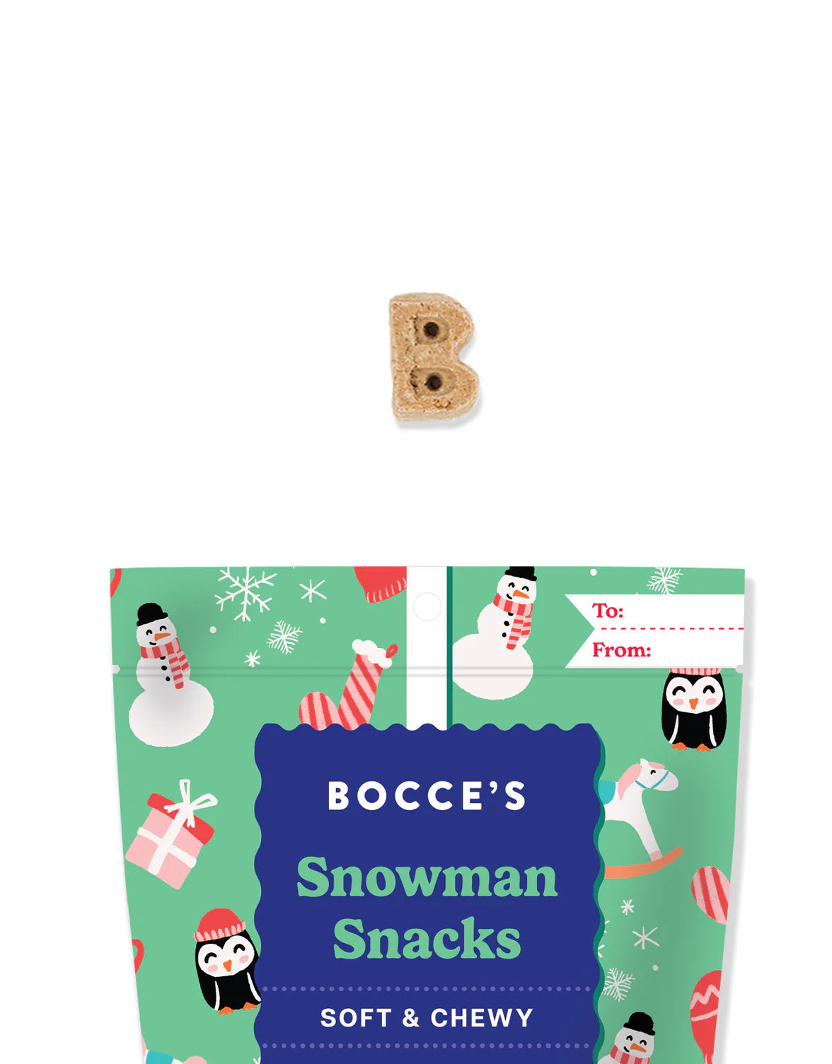 Bocce's Snowflake Snacks Crunchy Cat Treats 2oz-Four Muddy Paws