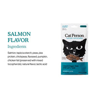 Cat Person Cat Crunchies Salmon Treat 2oz-Four Muddy Paws