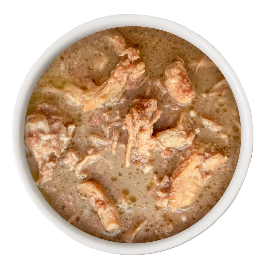 Cat Person Chicken Shreds in Broth Cat Cup 2.75oz-Four Muddy Paws