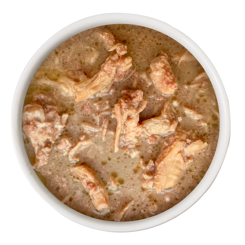 Cat Person Chicken Shreds in Broth Cat Cup 2.75oz-Four Muddy Paws