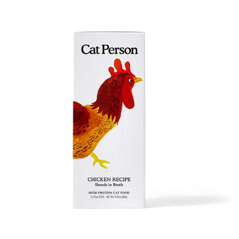 Cat Person Chicken Shreds in Broth Cat Cup 2.75oz-Four Muddy Paws