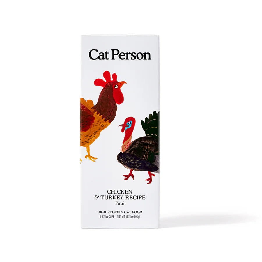 Cat Person Chicken & Turkey Paté Cat Cup 2.75oz-Four Muddy Paws