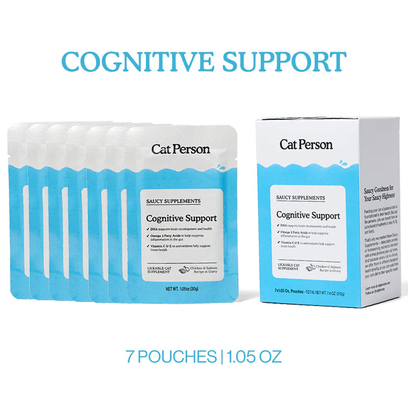 Cat Person Cognitive Support Supplement Chicken Pouch 1.05oz-Four Muddy Paws