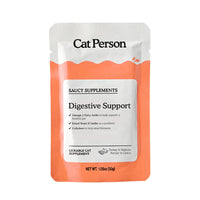 Cat Person Digestive Support Supplement Turkey Pouch 1.05oz-Four Muddy Paws