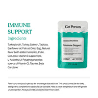 Cat Person Immune Support Supplement Turkey Pouch 1.05oz-Four Muddy Paws