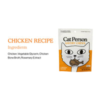 Cat Person Soft Chews Chicken Treats 3oz-Four Muddy Paws