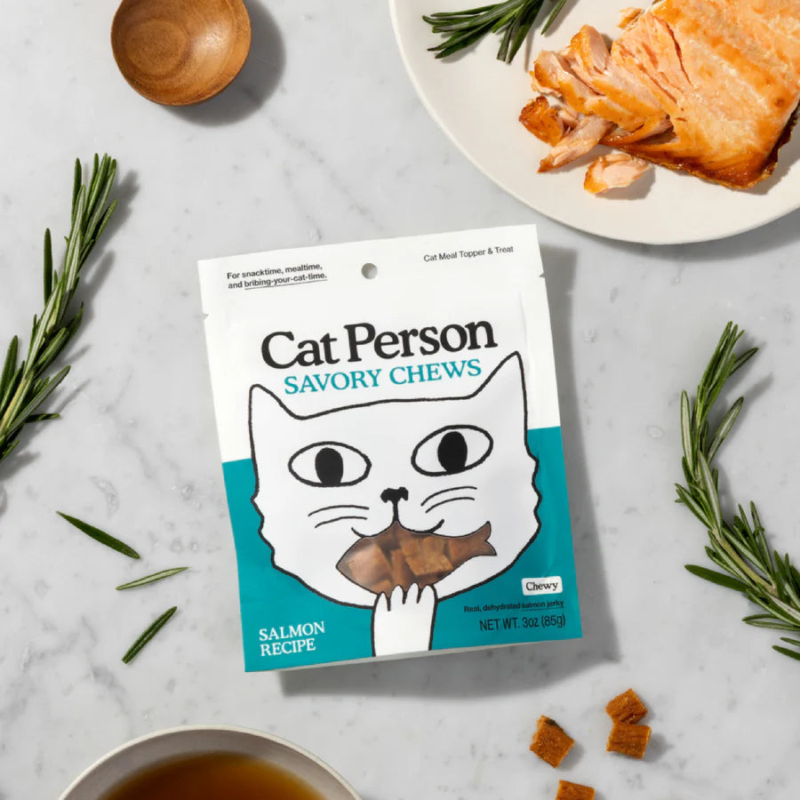 Cat Person Soft Chews Salmon Treats 3oz-Four Muddy Paws