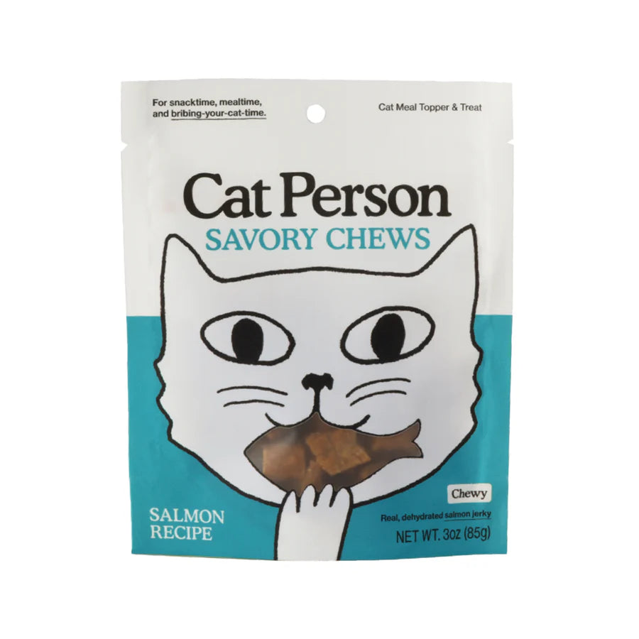 Cat Person Soft Chews Salmon Treats 3oz-Four Muddy Paws