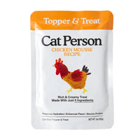 Cat Person Topper Chicken Mousse Cat Pouch 3oz-Four Muddy Paws