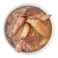 Cat Person Tuna & Salmon Shreds in Broth Cat Cup 2.75oz-Four Muddy Paws