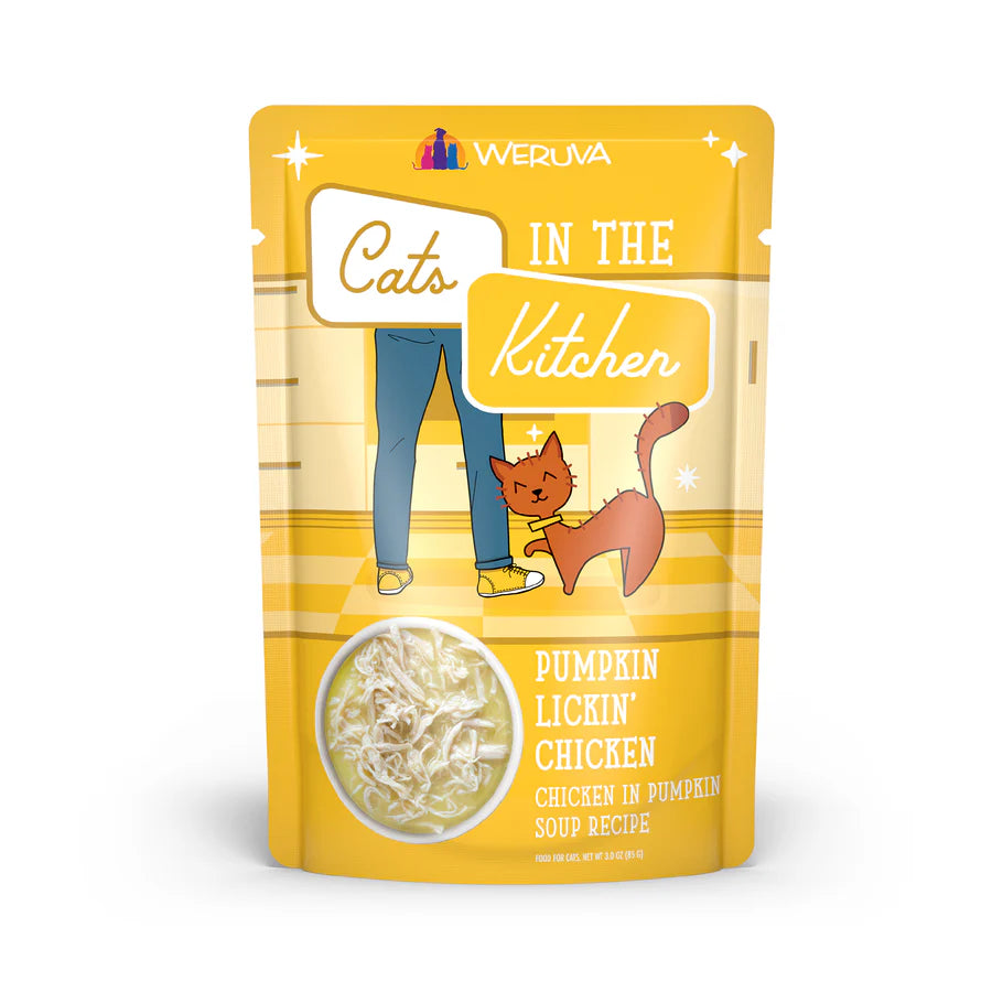 Cats in the Kitchen Pouches Pumpkin Lickin Chicken 3oz Pouch-Four Muddy Paws