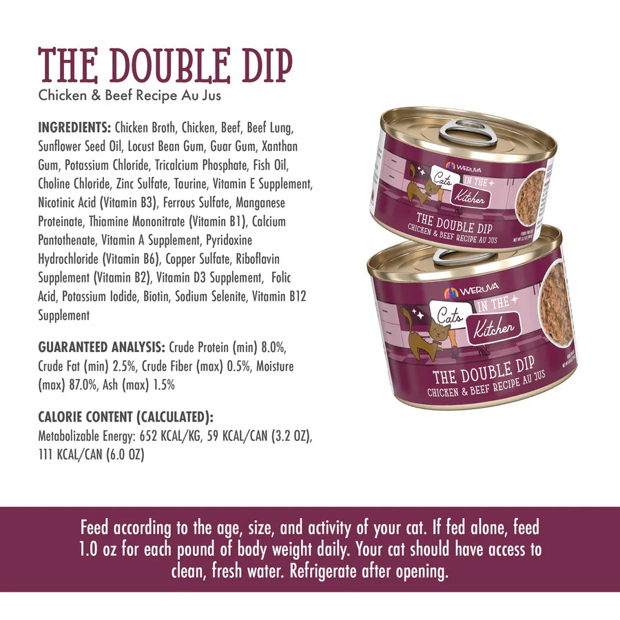 Cats in the Kitchen The Double Dip 3.2oz Can-Four Muddy Paws