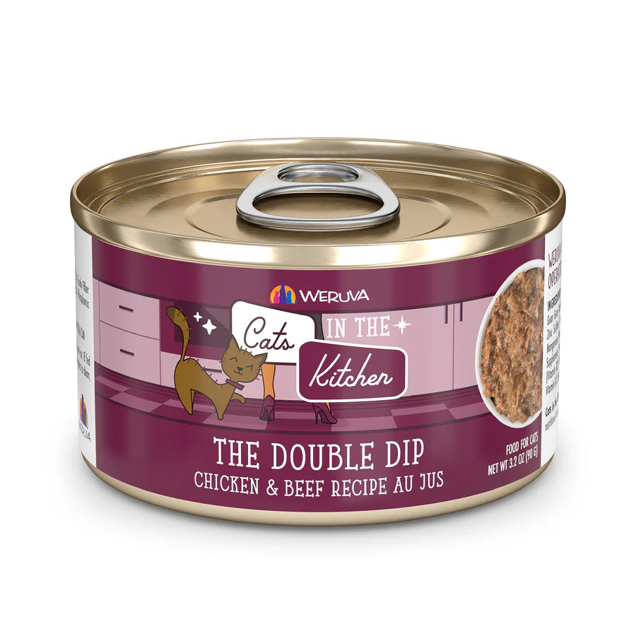 Cats in the Kitchen The Double Dip 3.2oz Can-Four Muddy Paws