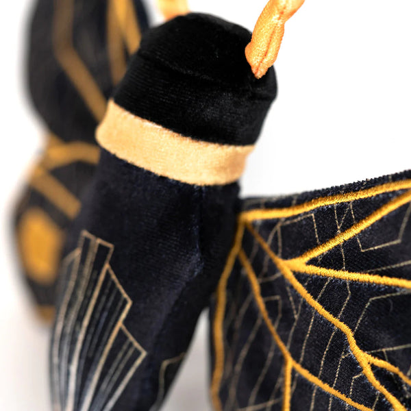Cavall Art Deco Bee Dog Toy-Four Muddy Paws