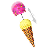 Cavall Pop Art Ice Cream Cone Dog Toy-Four Muddy Paws