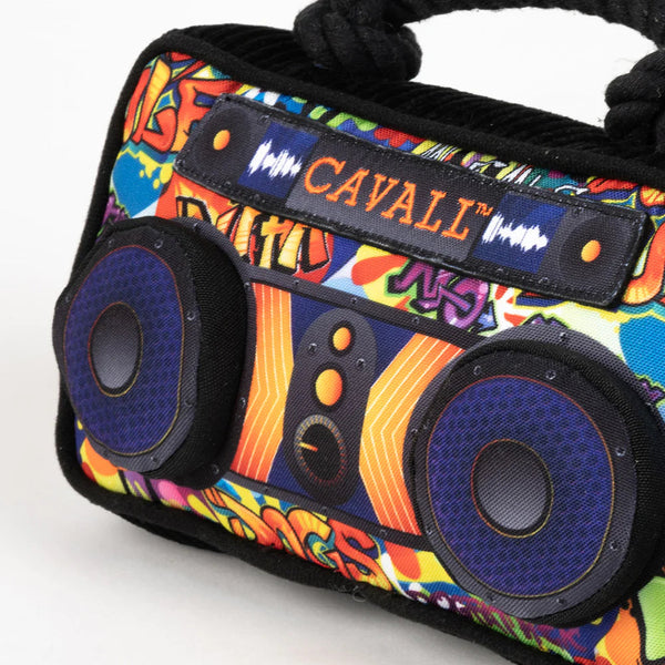 Cavall Street Art Boom Box Dog Toy-Four Muddy Paws