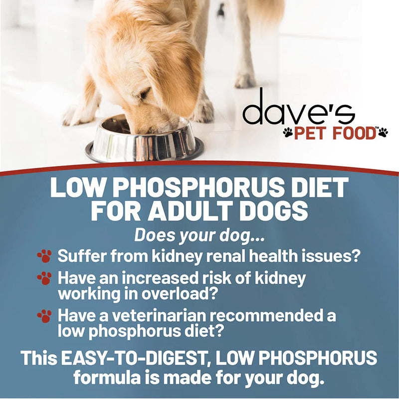 Dave's Restricted Diet Dog Phosphorus Chicken 10lb-Four Muddy Paws