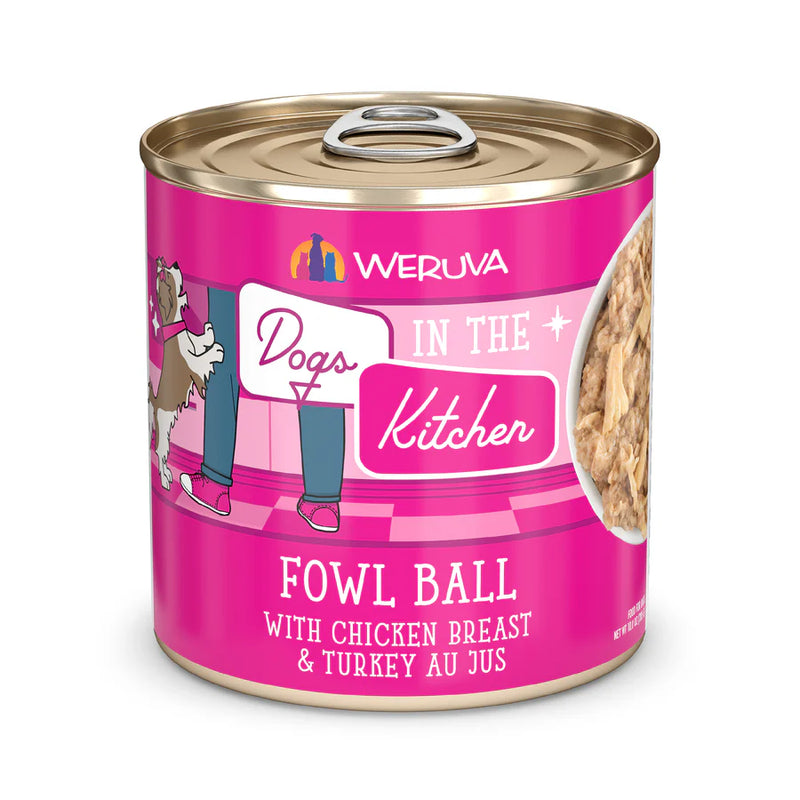 Dogs in the Kitchen Fowl Ball 10oz Can-Four Muddy Paws