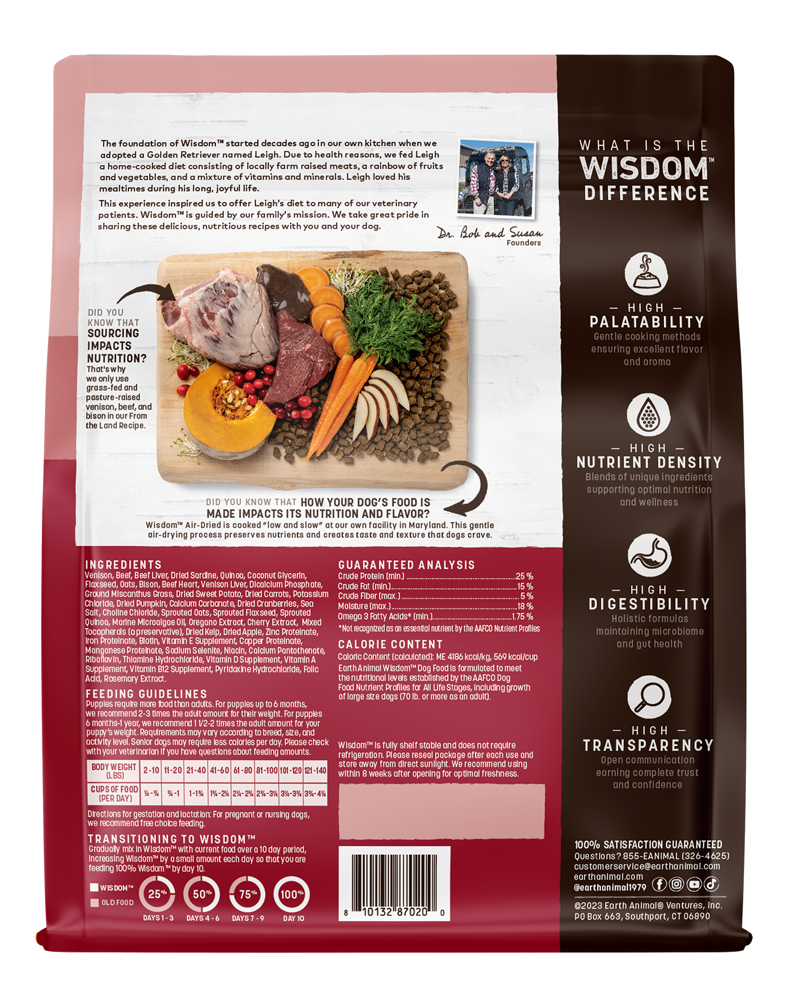 Earth Animal Air Dried Wisdom From the Land Dog Food 2lbs-Four Muddy Paws