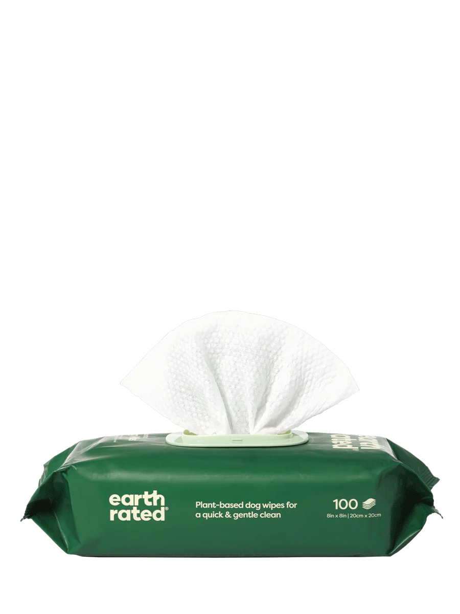 Earth Rated Dog Grooming Wipes Lavender 100 Count-Four Muddy Paws