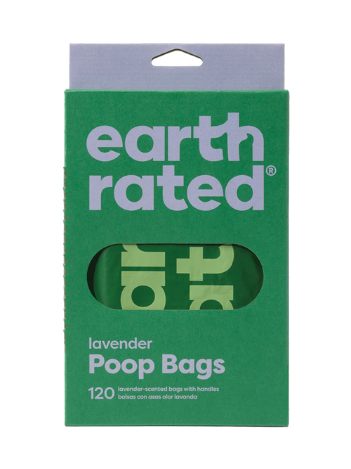 Earth Rated Handle Bags Lavendar Scented 120ct-Four Muddy Paws