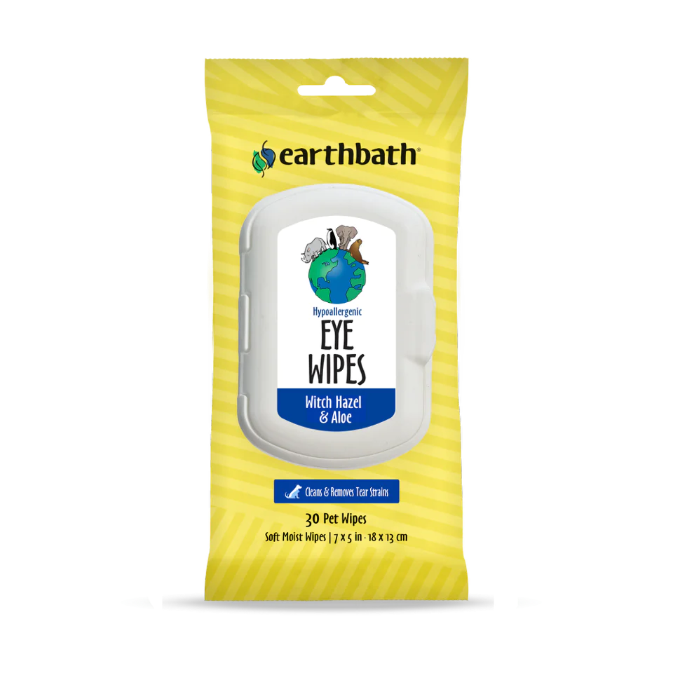 Earthbath Dog/Cat Eye Wipes with Witch Hazel & Aloe-Four Muddy Paws