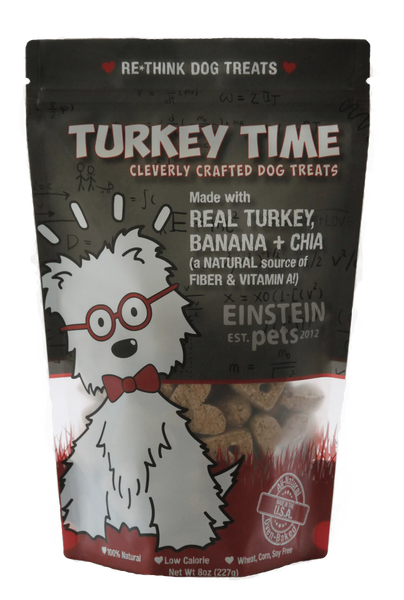 Einstein Pets Turkey Time Dog Treat 2oz-Four Muddy Paws