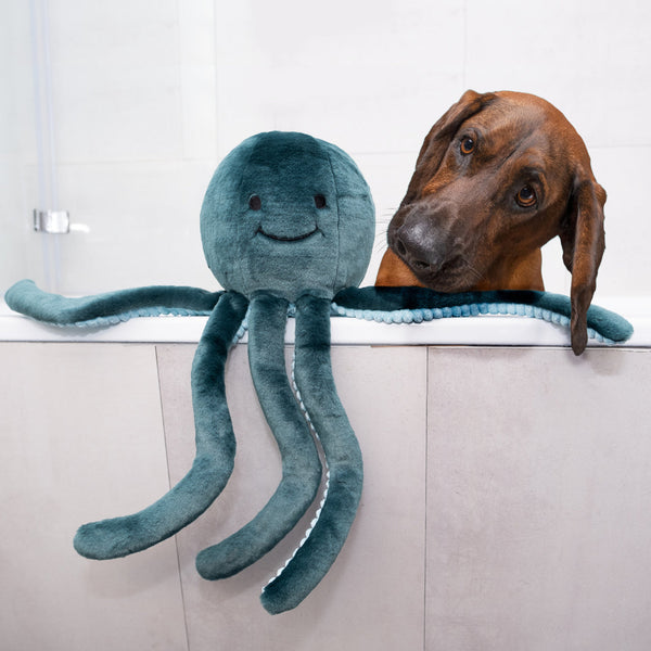 FLUFF AND TUFF STEVIE OCTOPUS DOG TOY-Four Muddy Paws