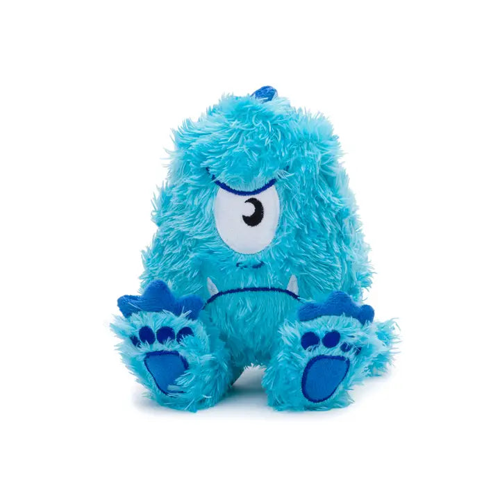 Fabdog Fluffy Monster Blue Dog Toy S-Four Muddy Paws