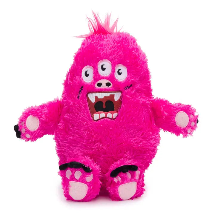 Fabdog Fluffy Monster Pink Dog Toy L-Four Muddy Paws