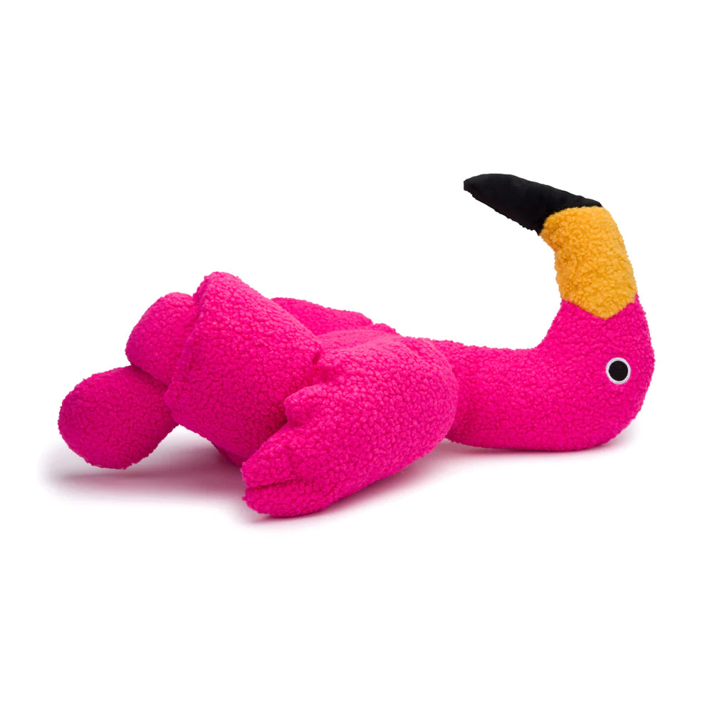 Fabdog Twisty Flamingo Dog Toy-Four Muddy Paws