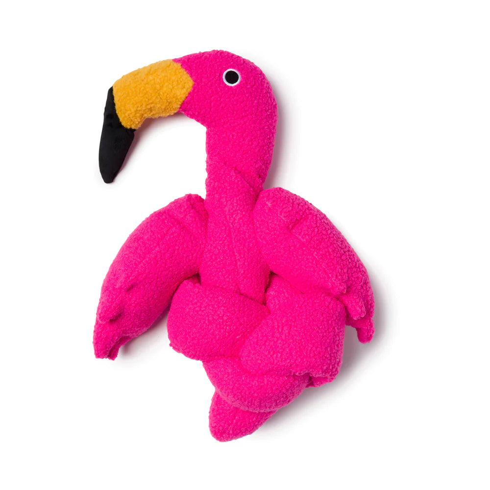 Fabdog Twisty Flamingo Dog Toy-Four Muddy Paws