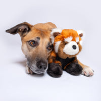 Fluff & Tuff Archie Red Panda Dog Toy-Four Muddy Paws