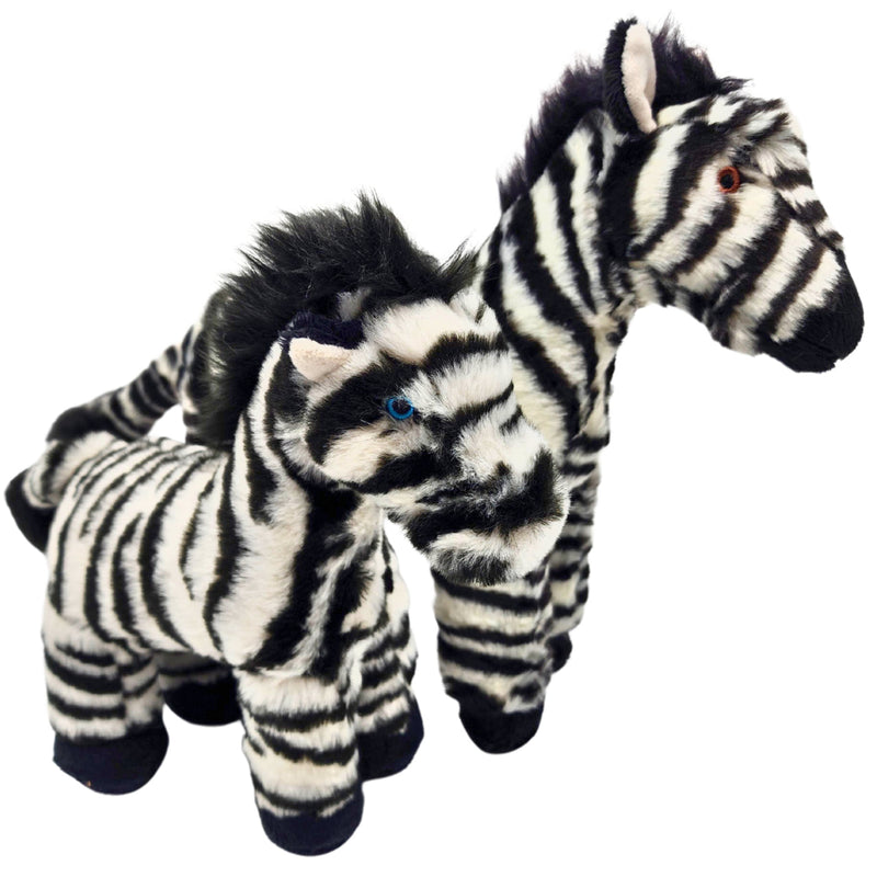 Fluff and Tuff Bobby the Zebra Dog Toy-Four Muddy Paws