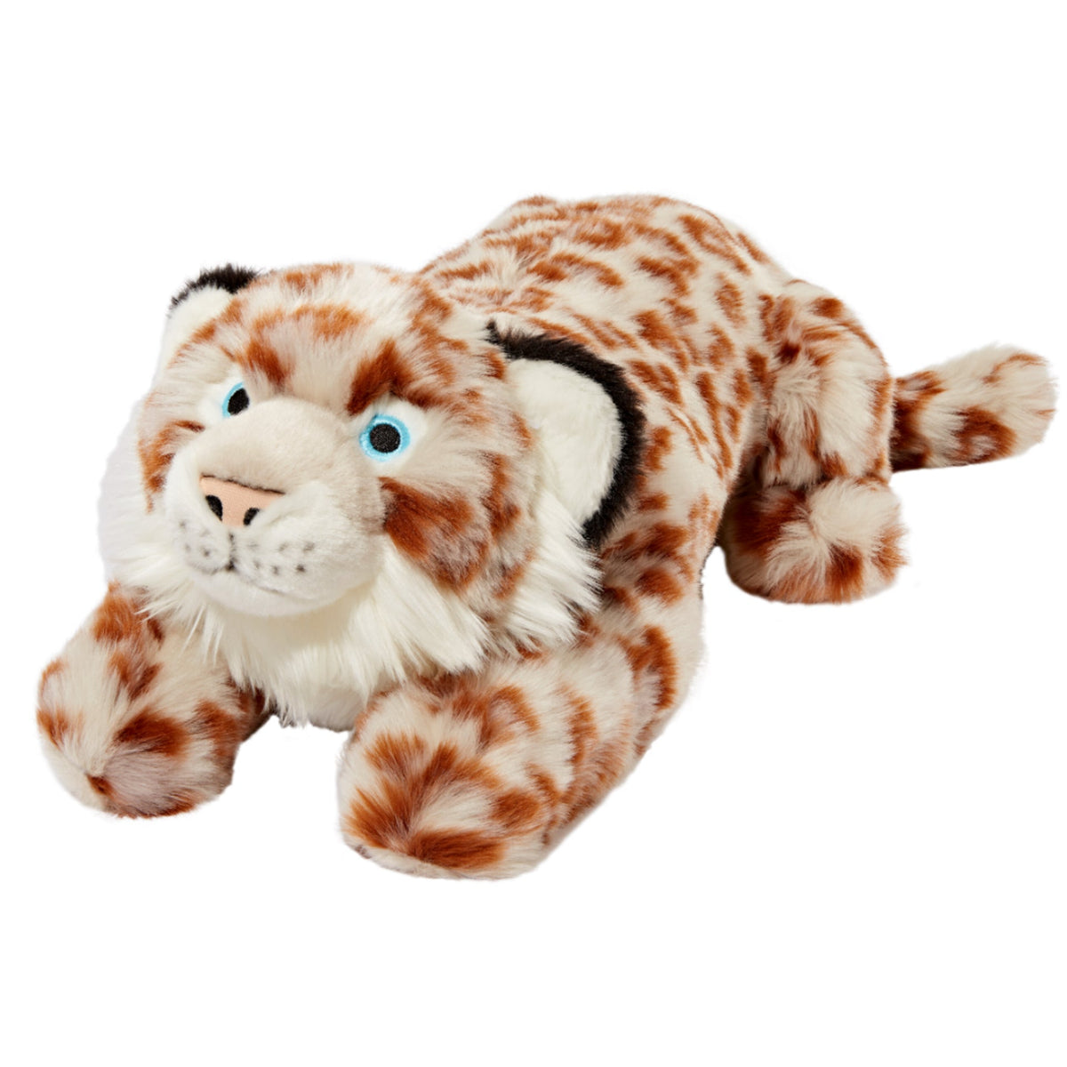 Fluff and Tuff Mongo Snow Leopard Dog Toy 23"-Four Muddy Paws