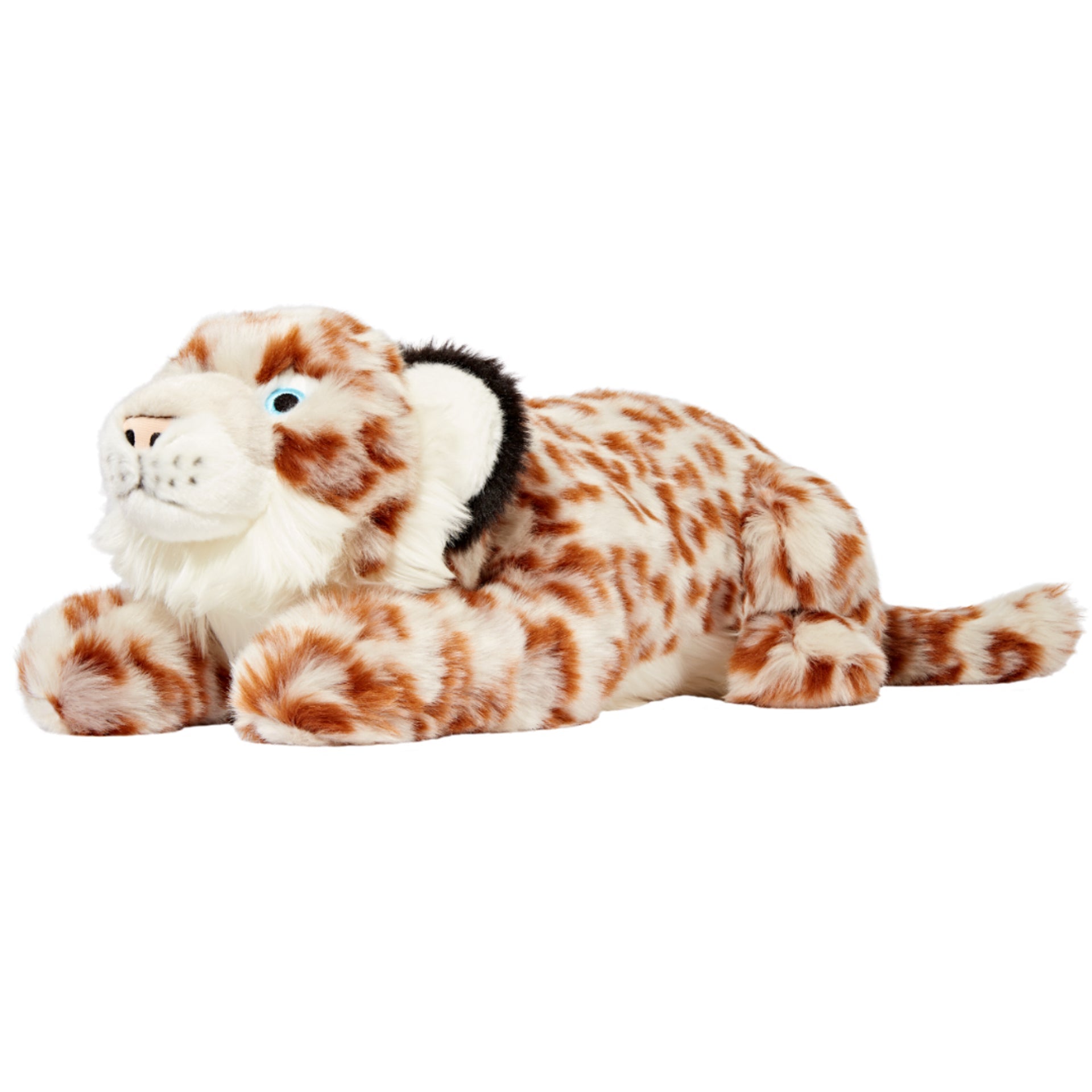 Fluff and Tuff Mongo Snow Leopard Dog Toy 23"-Four Muddy Paws