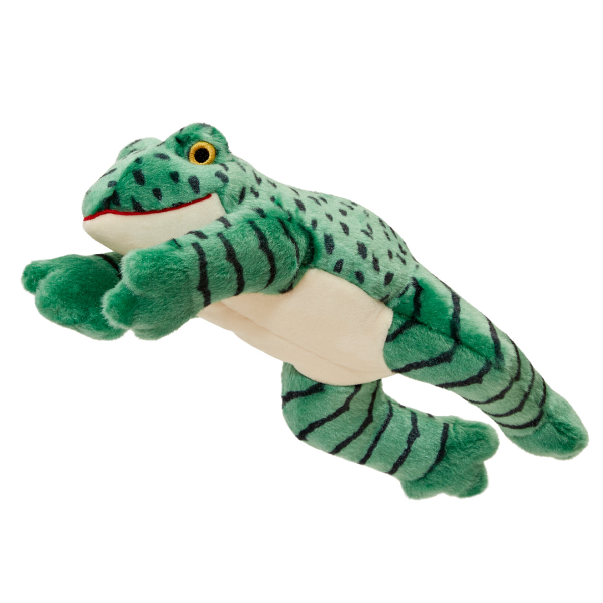 Fluff and Tuff Oliver Frog Dog Toy-Four Muddy Paws