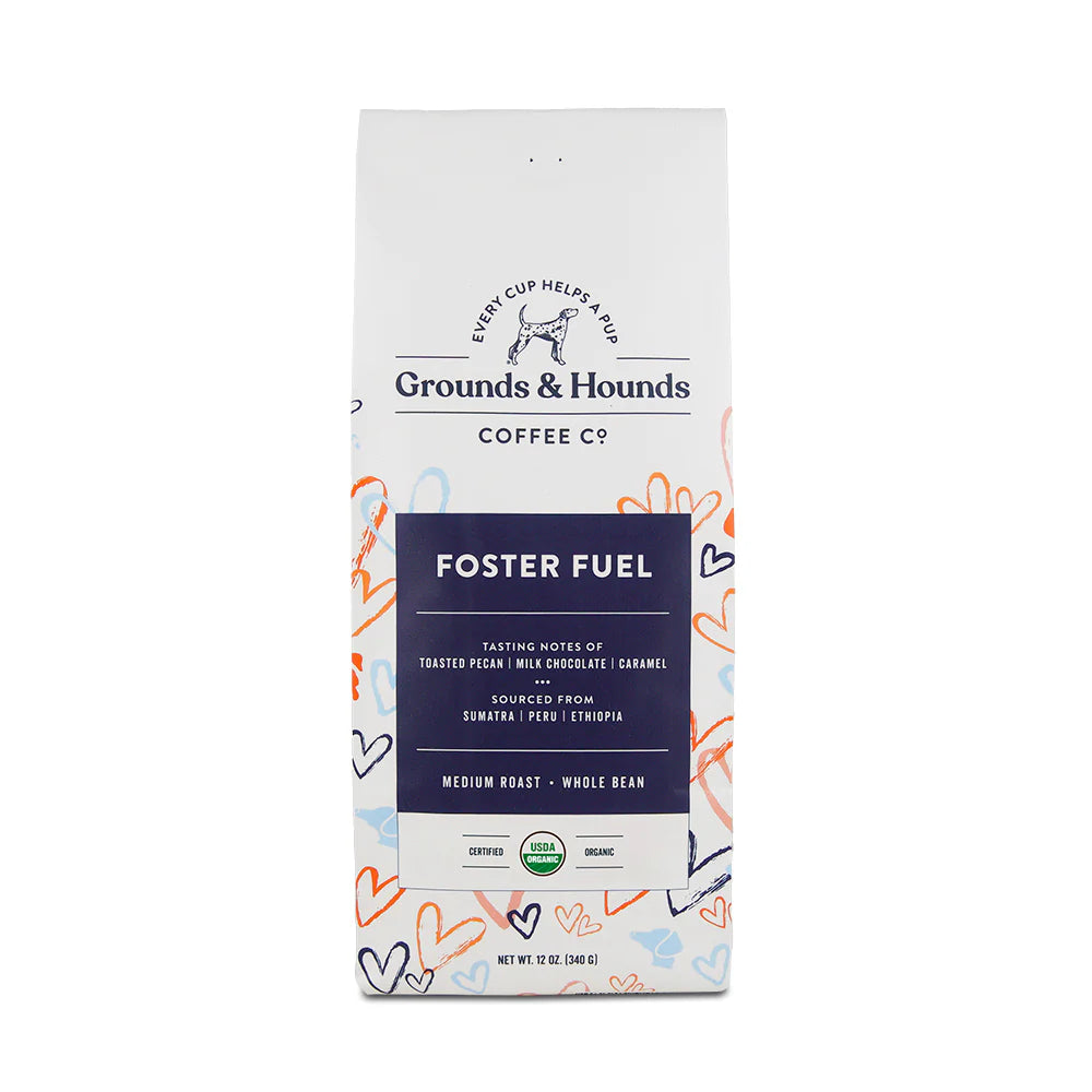 Foster Fuel Blend Whole Bean Coffee 12oz-Four Muddy Paws