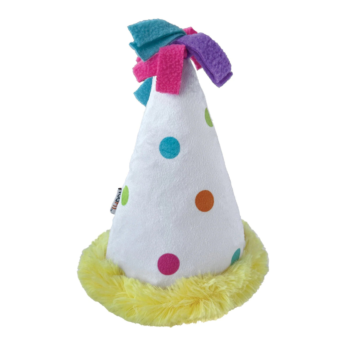 FouFIT Birthday Hat Crinkle Plush Dog Toy unisex-Four Muddy Paws