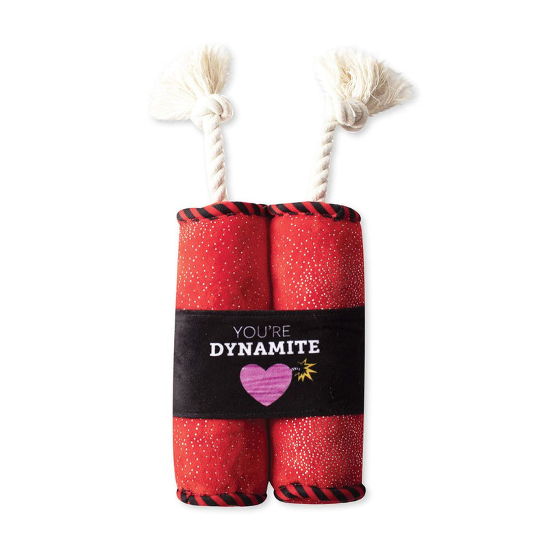 Fringe Youre Dynamite Plush Dog Toy-Four Muddy Paws