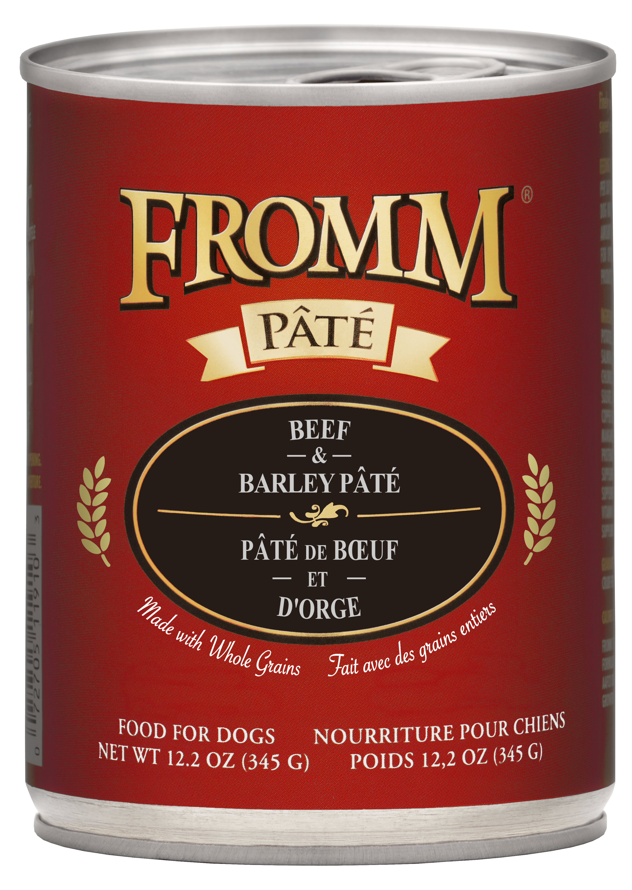 Fromm Beef & Barley Pate Can 12.2oz-Four Muddy Paws