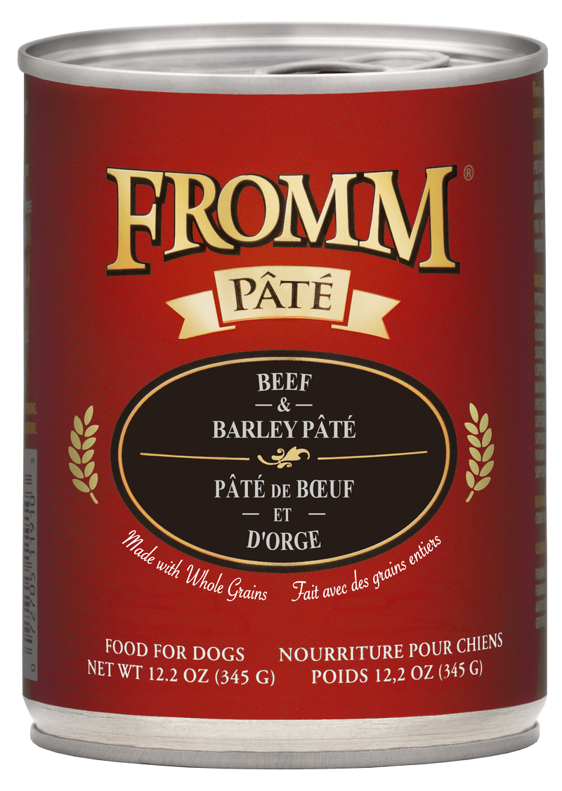 Fromm Beef & Barley Pate Can 12.2oz-Four Muddy Paws