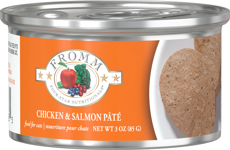 Fromm Chicken & Salmon Pate Cat Can 3oz-Four Muddy Paws