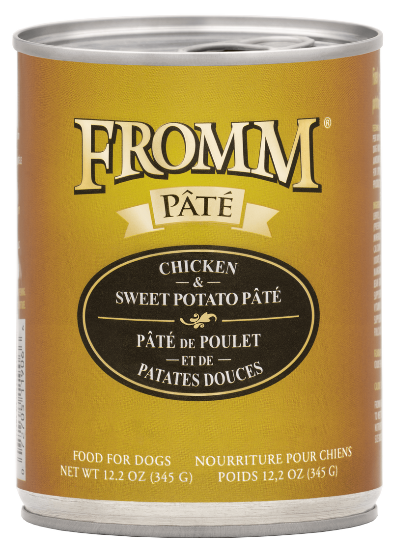 Fromm Chicken & Sweet Potato Pate Can 12.2oz-Four Muddy Paws