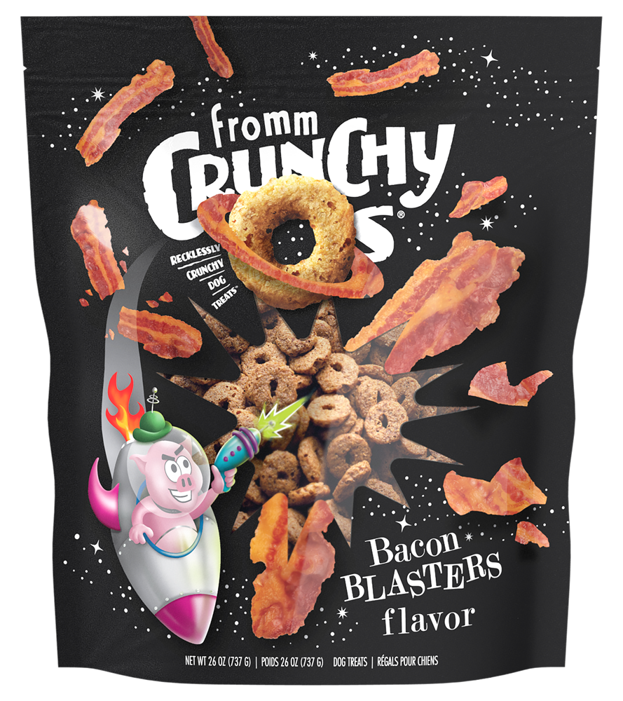 Fromm Crunchy O's Bacon Blasters 26oz-Four Muddy Paws