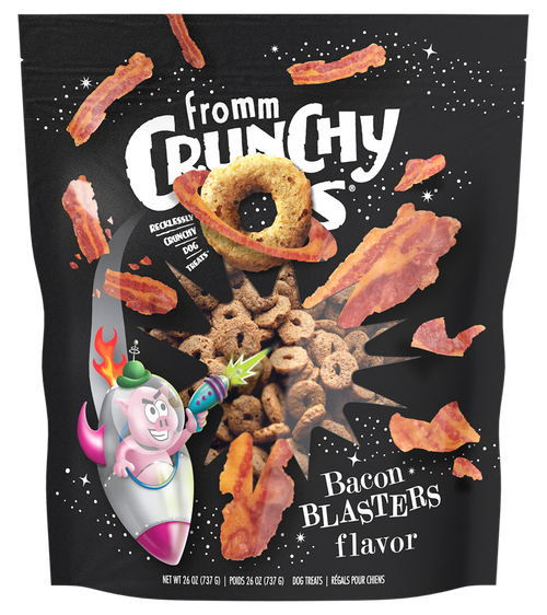 Fromm Crunchy O's Bacon Blasters 26oz-Four Muddy Paws