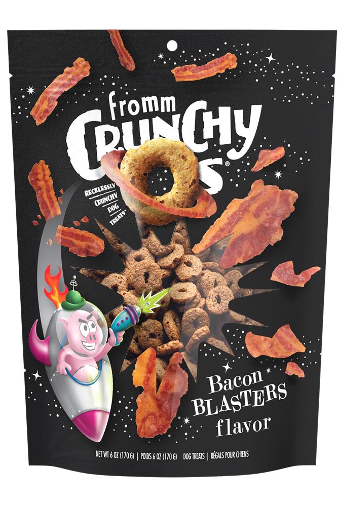 Fromm Crunchy O's Bacon Blasters 6oz-Four Muddy Paws