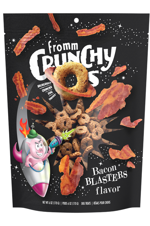 Fromm Crunchy O's Bacon Blasters 6oz-Four Muddy Paws