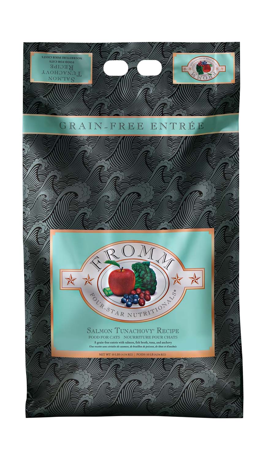 Fromm Salmon Tunachovy Grain Free Cat Food 10lb-Four Muddy Paws
