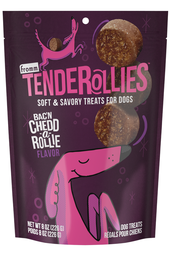 Fromm Tenderollies Bac'n Chedd-a-Rollie Dog Treat 8oz-Four Muddy Paws